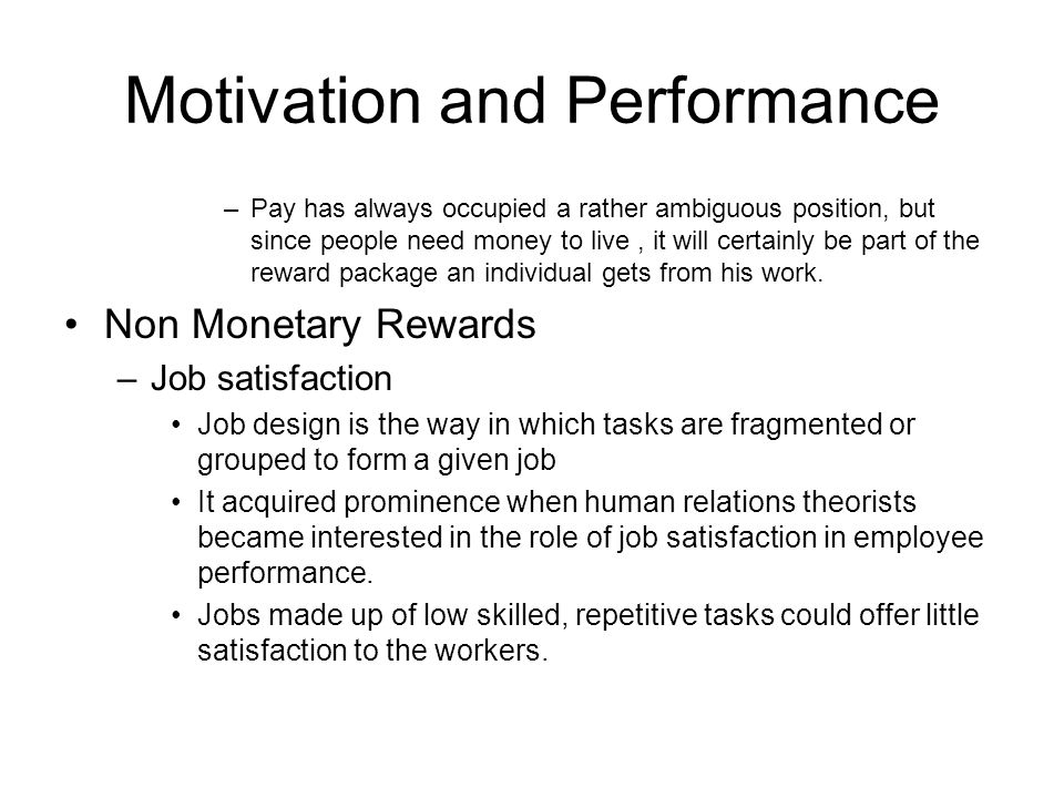 Job satisfaction and motivation: how do we inspire employees?